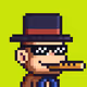 Pixel Monkey Hood #5433