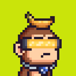 Pixel Monkey Hood #2589