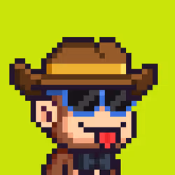 Pixel Monkey Hood #4354