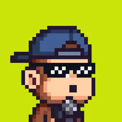 Pixel Monkey Hood #2007