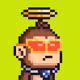 Pixel Monkey Hood #1133
