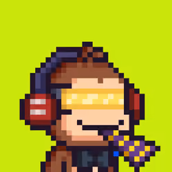 Pixel Monkey Hood #4498