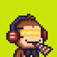 Pixel Monkey Hood #4498