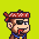 Pixel Monkey Hood #4365