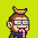 Pixel Monkey Hood #4185