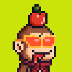 Pixel Monkey Hood #3400