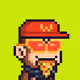 Pixel Monkey Hood #4349