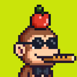 Pixel Monkey Hood #4065