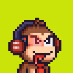 Pixel Monkey Hood #3941