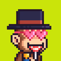 Pixel Monkey Hood #5309