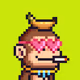 Pixel Monkey Hood #662