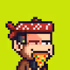 Pixel Monkey Hood #2721