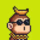 Pixel Monkey Hood #4351