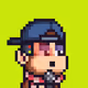 Pixel Monkey Hood #2133
