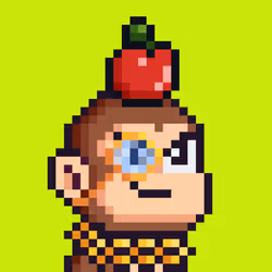 Pixel Monkey Hood #593