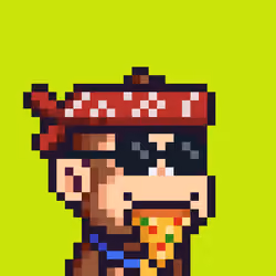 Pixel Monkey Hood #5446
