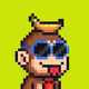 Pixel Monkey Hood #3662