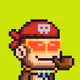 Pixel Monkey Hood #3681