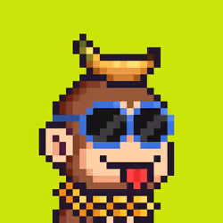 Pixel Monkey Hood #2032