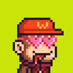 Pixel Monkey Hood #4824