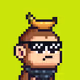 Pixel Monkey Hood #2946