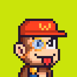 Pixel Monkey Hood #5205