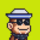Pixel Monkey Hood #4364
