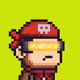 Pixel Monkey Hood #5095
