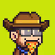 Pixel Monkey Hood #4281