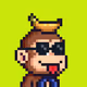 Pixel Monkey Hood #2632