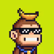 Pixel Monkey Hood #5519