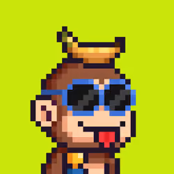Pixel Monkey Hood #975