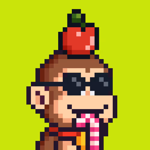 Pixel Monkey Hood #5102