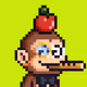 Pixel Monkey Hood #2561