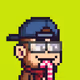 Pixel Monkey Hood #3619