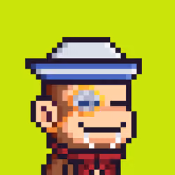 Pixel Monkey Hood #4423
