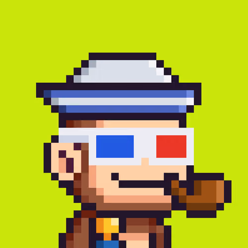 Pixel Monkey Hood #4434