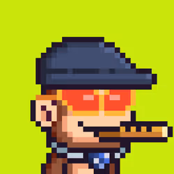 Pixel Monkey Hood #5397
