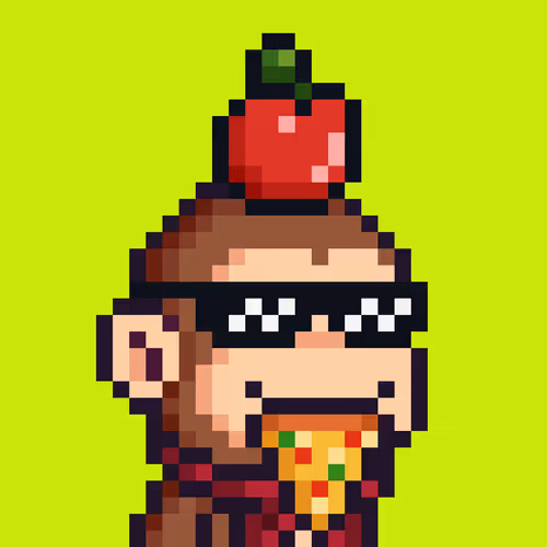 Pixel Monkey Hood #3556
