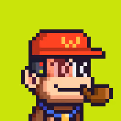 Pixel Monkey Hood #3646