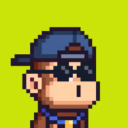 Pixel Monkey Hood #1230