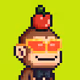 Pixel Monkey Hood #5300
