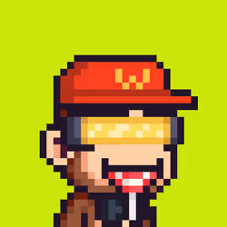 Pixel Monkey Hood #738