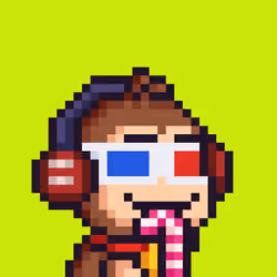 Pixel Monkey Hood #5440