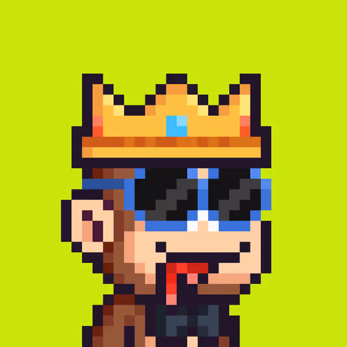 Pixel Monkey Hood #1610