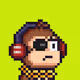 Pixel Monkey Hood #796
