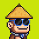 Pixel Monkey Hood #3642