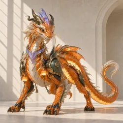 Amber Lantern Dragon · Aetheryn #28