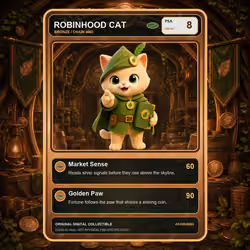 Robinhood Cat Collector Card #3105