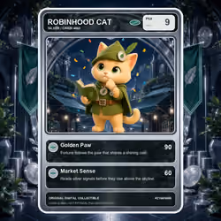 Robinhood Cat Collector Card #2146